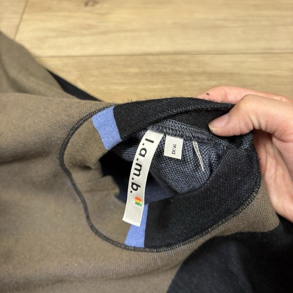 Gwen Stefani L.A.M.B. Crewneck Oversized Slouchy Box Fit Kangaroo Pocket Sweater - Picture 7 of 9